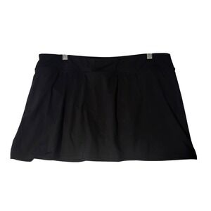 Lands' End Black Swim Skirt Bottom 16 Petite 16P Modest Cruise Beach Pool Wear